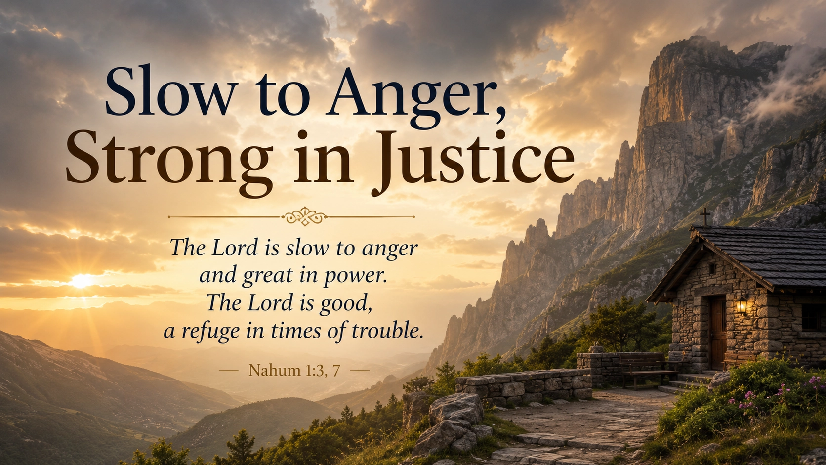 Slow to Anger, Strong in Justice