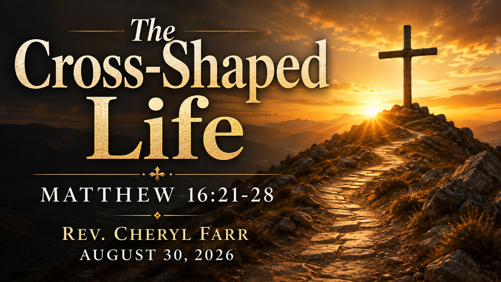 The Cross-Shaped Life title slide