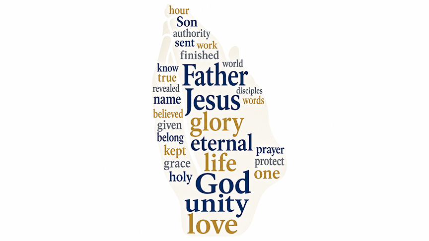 John 17:1-11 word cloud 