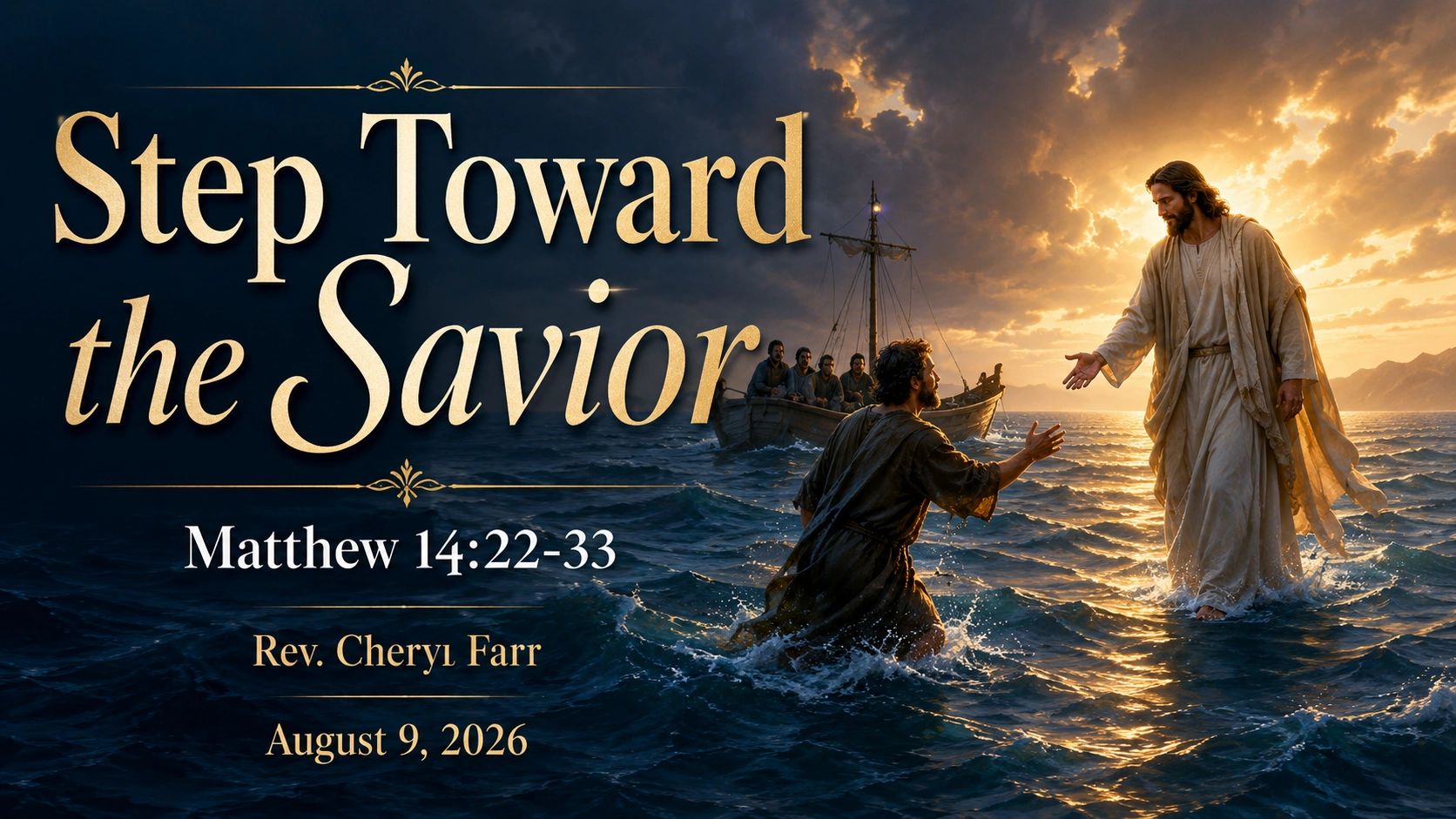 Step Toward the Savior title slide