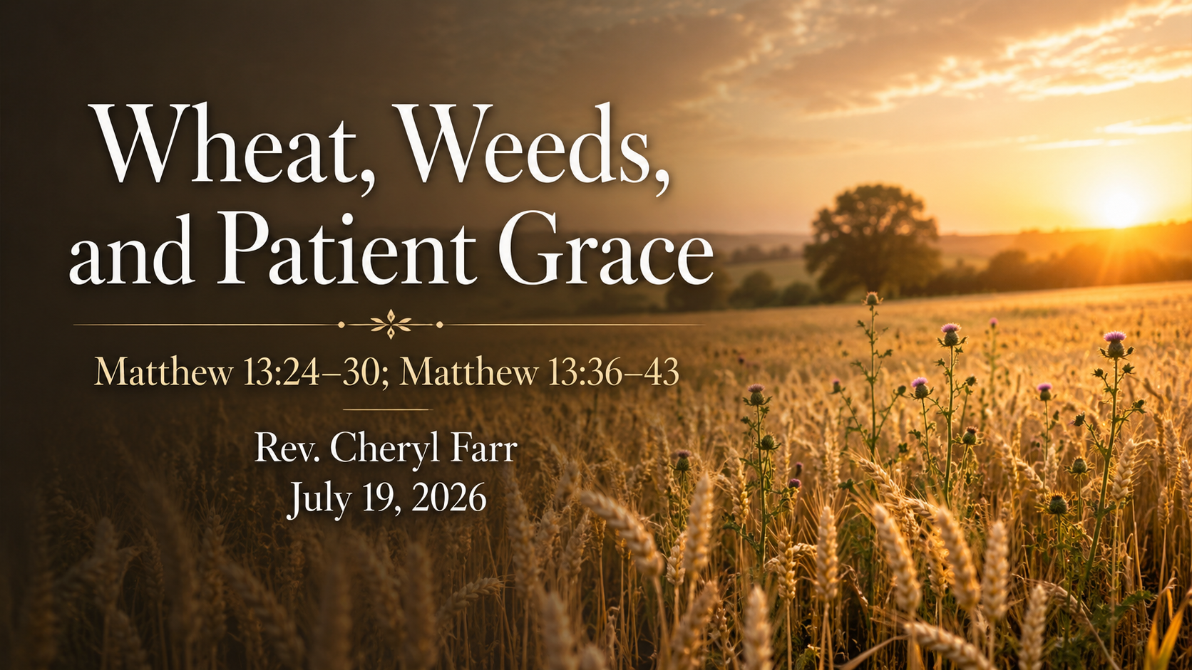 Good Soil for the Word title image showing a sower scattering seed across rich soil at sunrise, representing Matthew 13 and hearts open to God&rsquo;s Word.