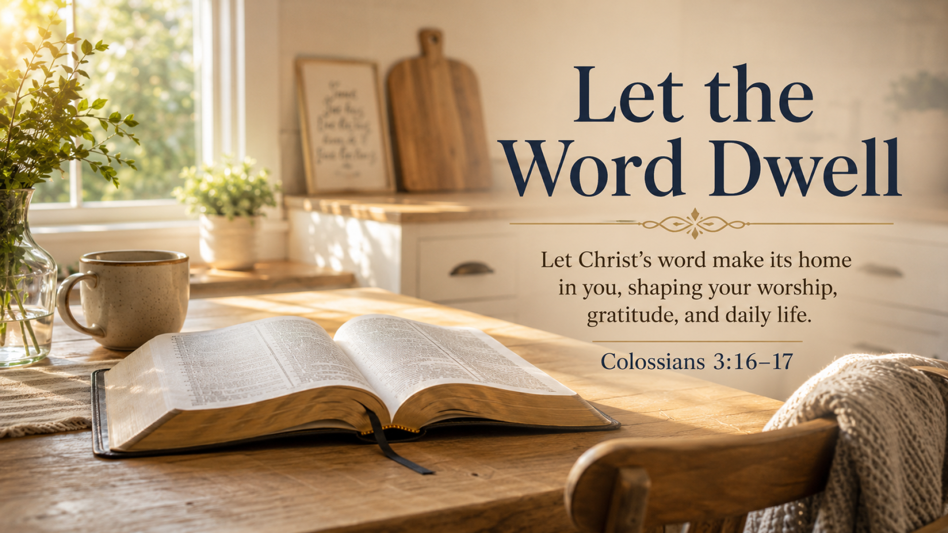 Let the Word Dwell